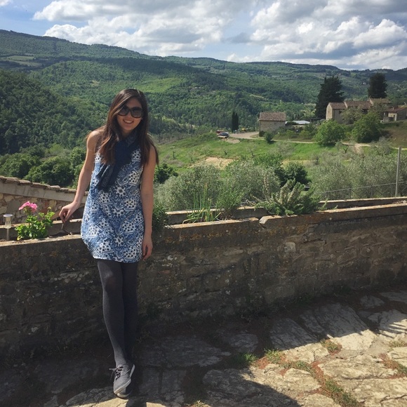 Tobi Blue Patterned Dress - Picture 3 of 6